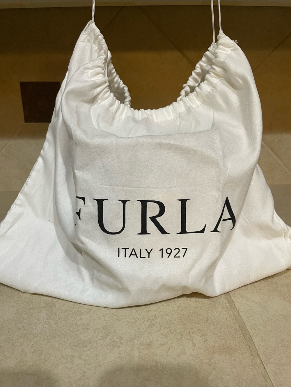 Furla Dark Red Croc-Embossed Shoulder Bag - Picture 11 of 11